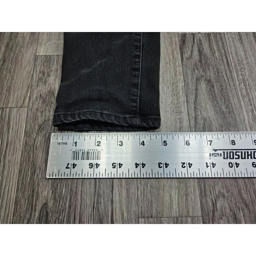 Madewell‎ Womens Size 27 Road Tripper Black Grey Skinny Denim Jeans